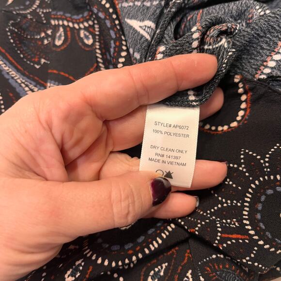 NWT ASTR Halter Neck Black Printed Wide Leg Jumpsuit Sz Small - Picture 7 of 10